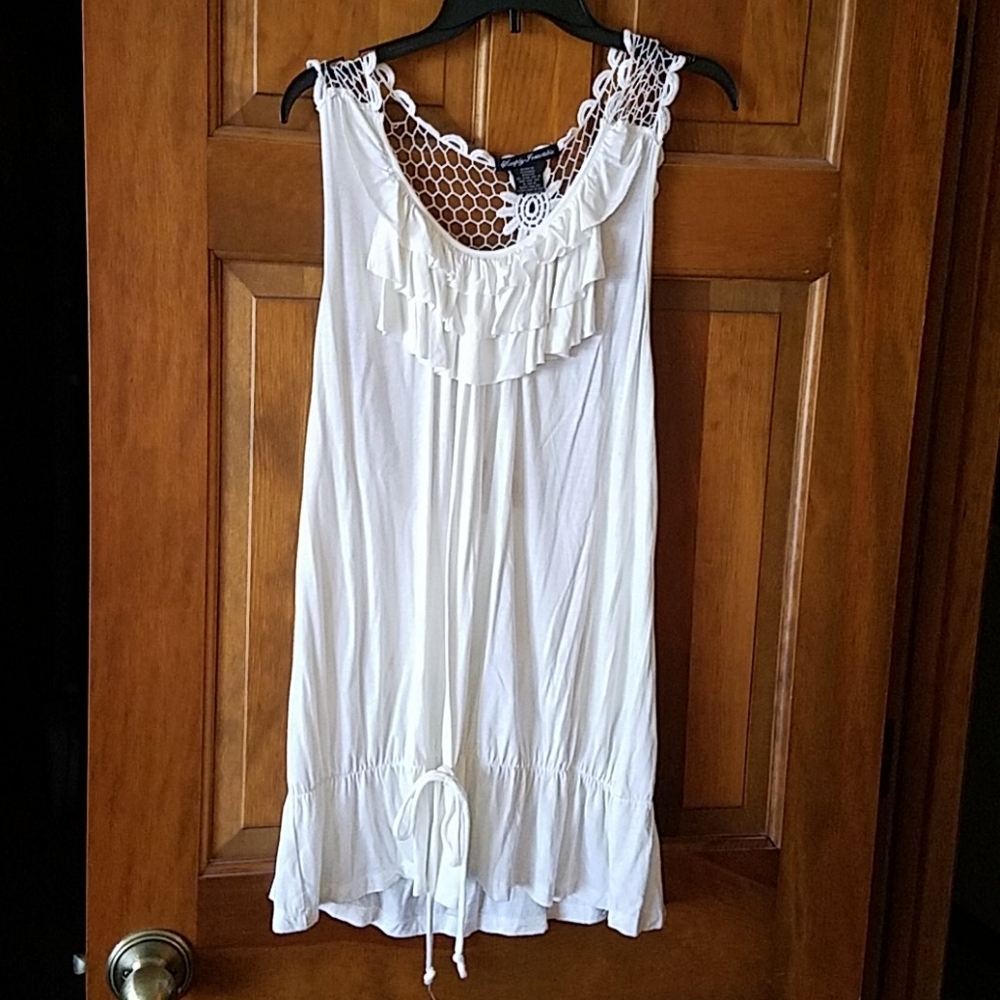 Simply Irresistible 2xl Cream Fancy Top